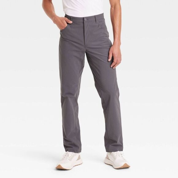 All In Motion - Men's 5-Pocket Golf Pants - All In Motion Dark Gra Dark Gray - Picture 1 of 4